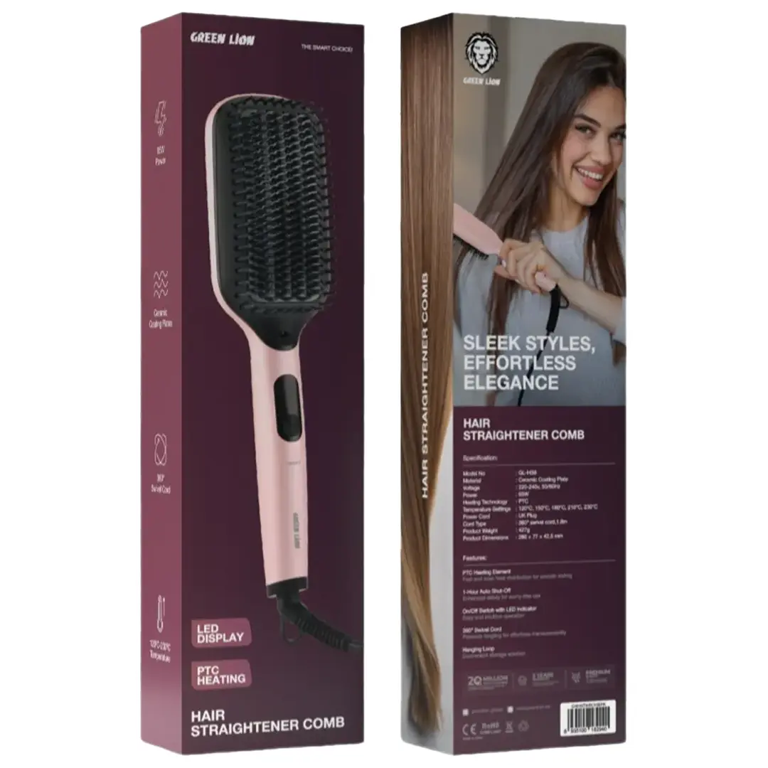 Green Lion Straightener Comb - Image 2