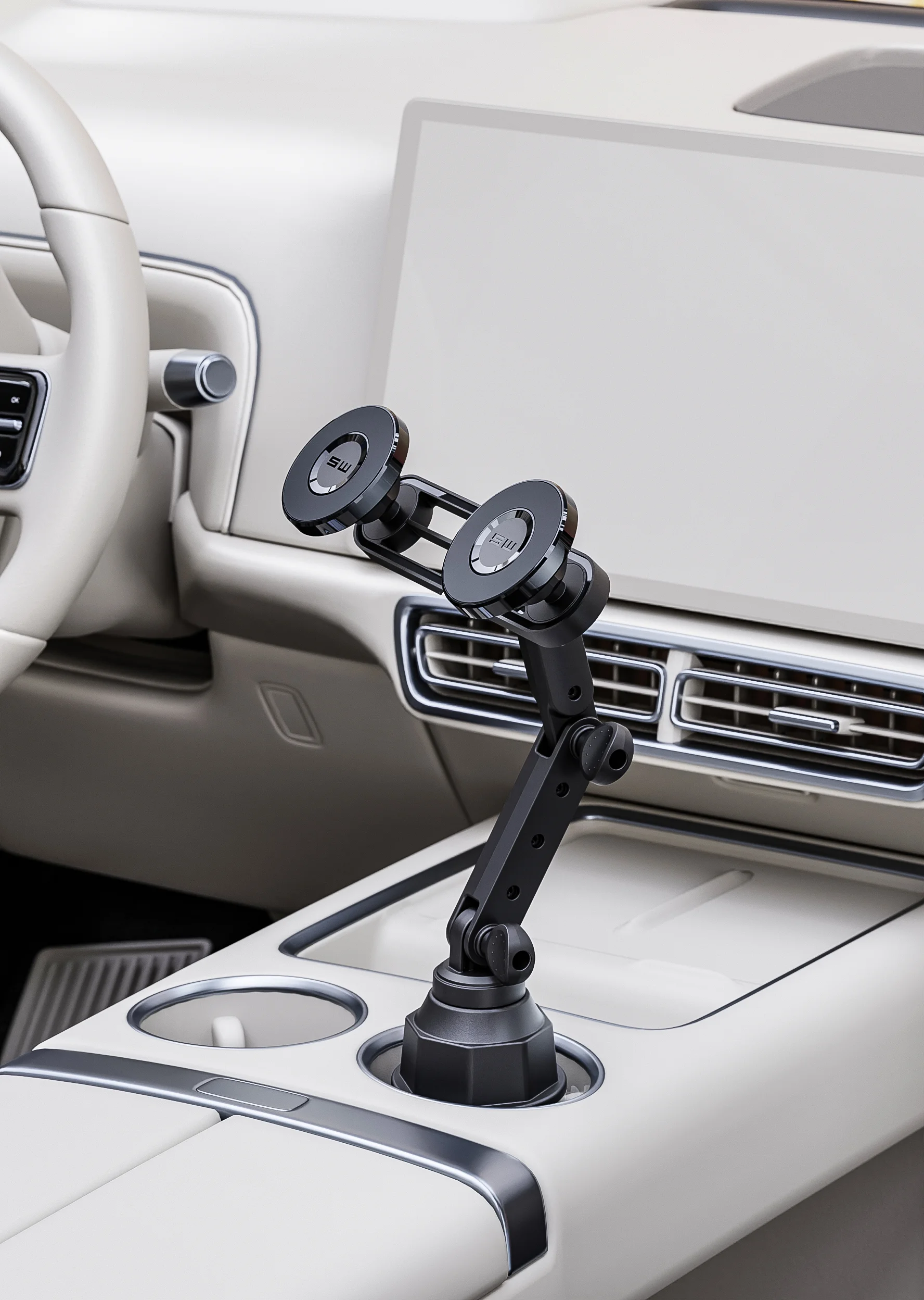 Green Lion Duo Magflex 2.6'' - 3.9'' Cup Holder Mount - Image 3