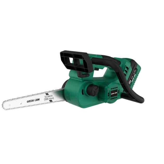 Green Lion GES-12 Cordless Electric Chainsaw 12'' Bar 20V 4.0Ah Battery