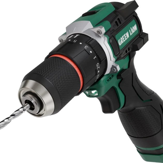 Green Lion GD-15 Pro Drive Cordless Hammer Drill 2*18V 3.0Ah Battery