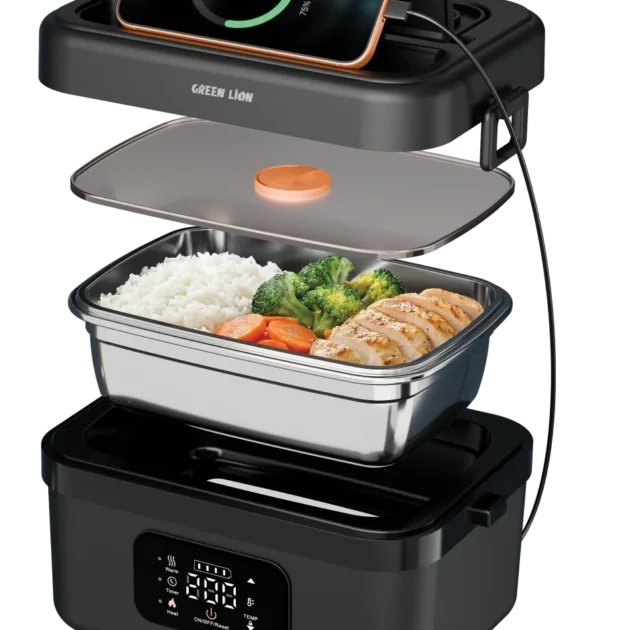 Green Lion Portable Lunch Box 1L Rechargeable 8000mAh