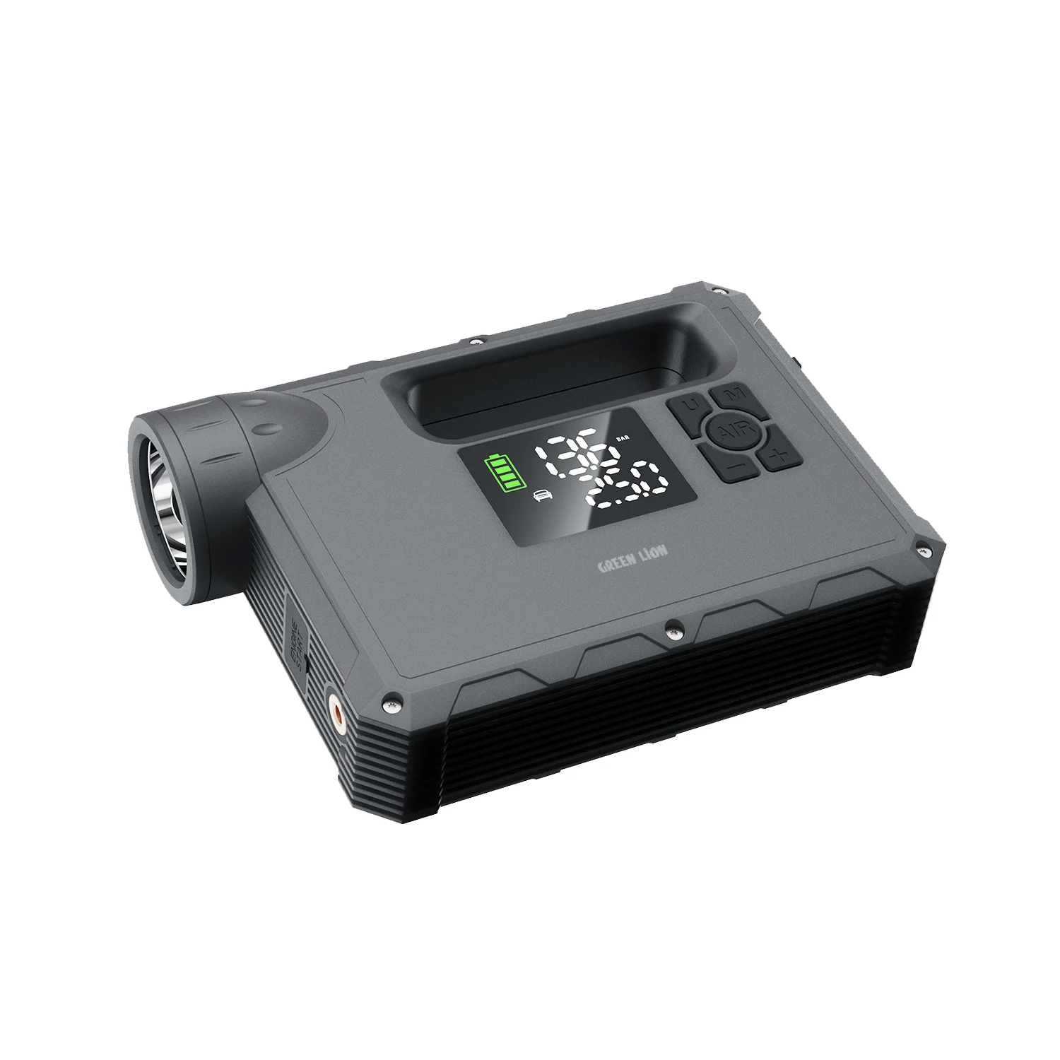Green Lion JX-84 12V Jump Starter - 4L Gasoline, 3L Diesel Engines, 16000mAh - Image 3