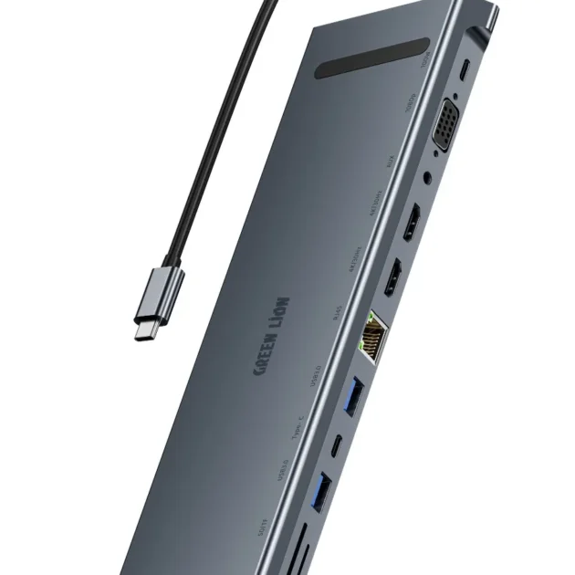 Green Lion 12 in 1 4K HDMI Ethernet USB-C HUB
