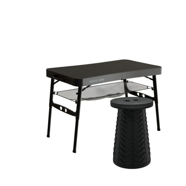 Green Lion Foldable Travel Camping Table & Stool