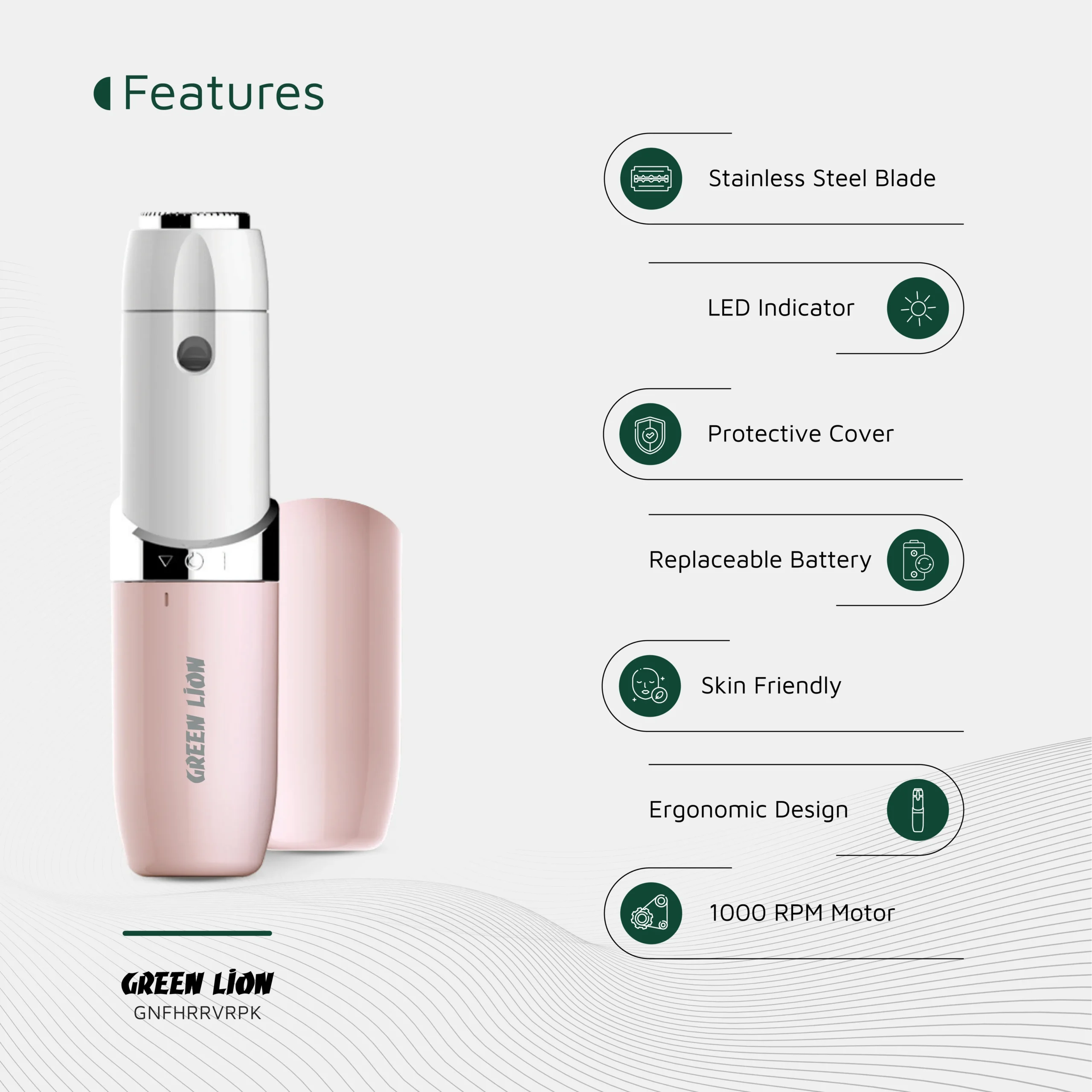 Green Lion Facial Hair Remover - Image 4