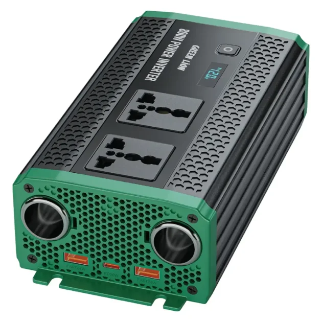 Green Lion GC-350 Car Inverter 800W Power DC 12V - 2 AC Sockets PD30W