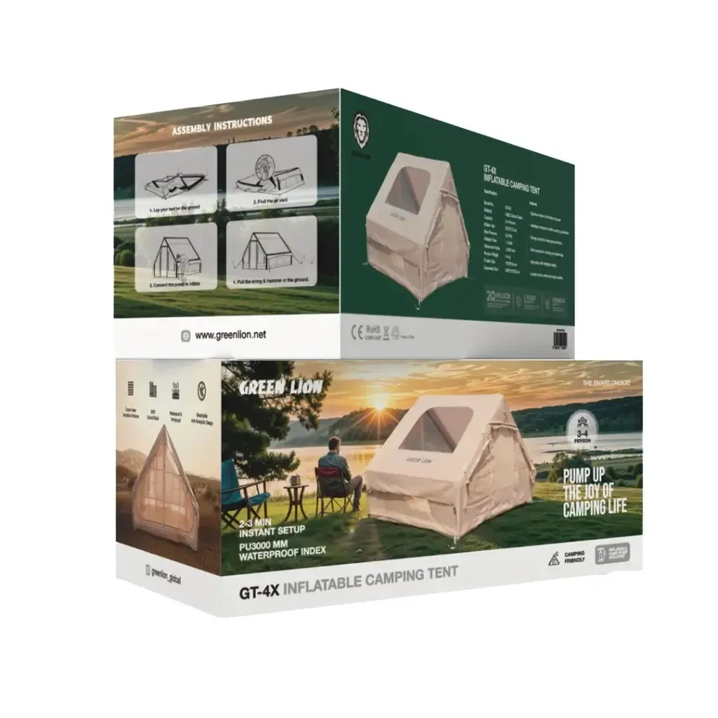 Green Lion GT-4X Inflatable Camping Tent - Image 2