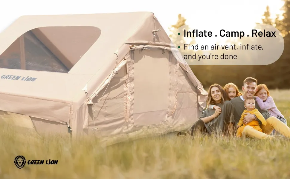 Green Lion GT-4X Inflatable Camping Tent - Image 5