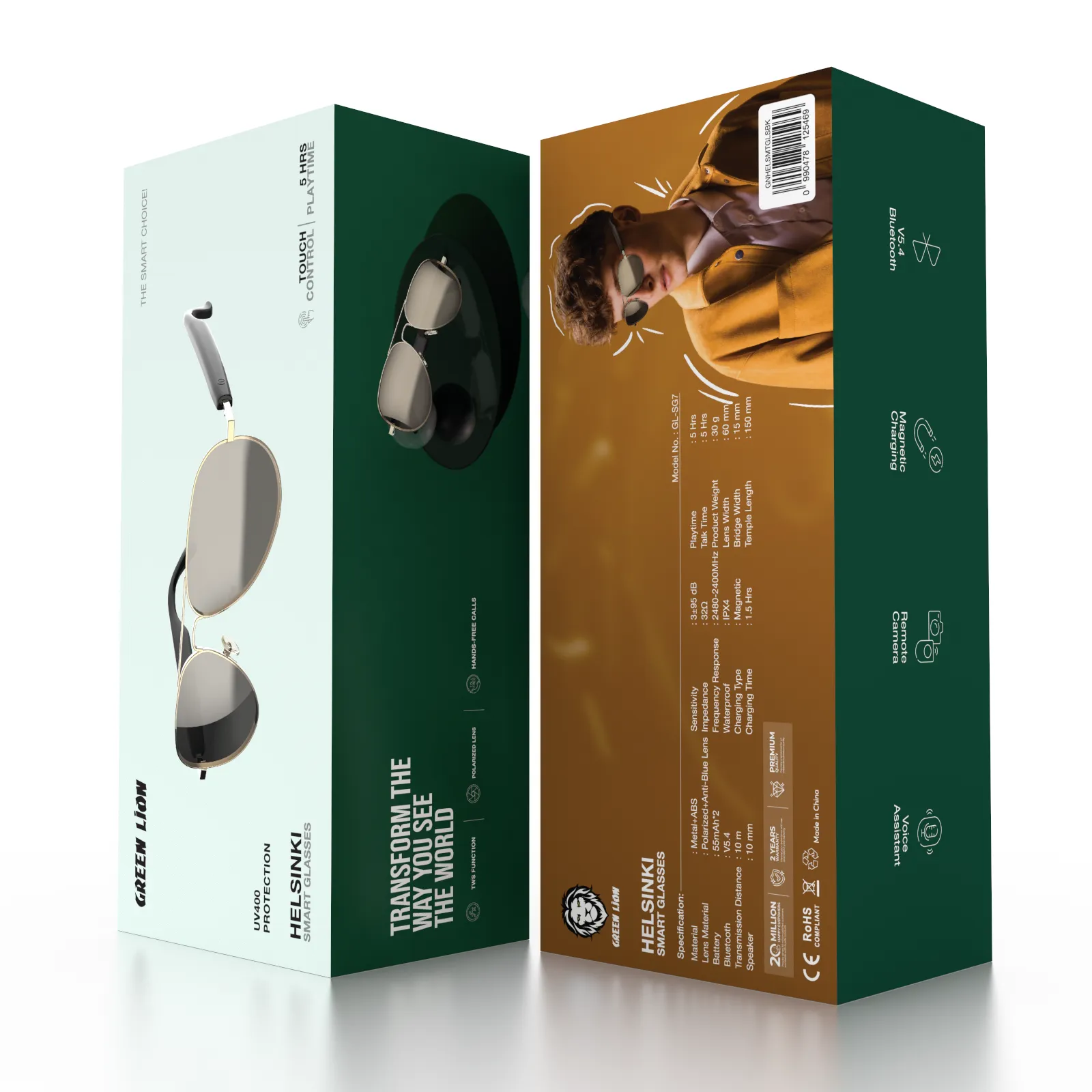 Green Lion Helsinki Smart Glasses - Image 4