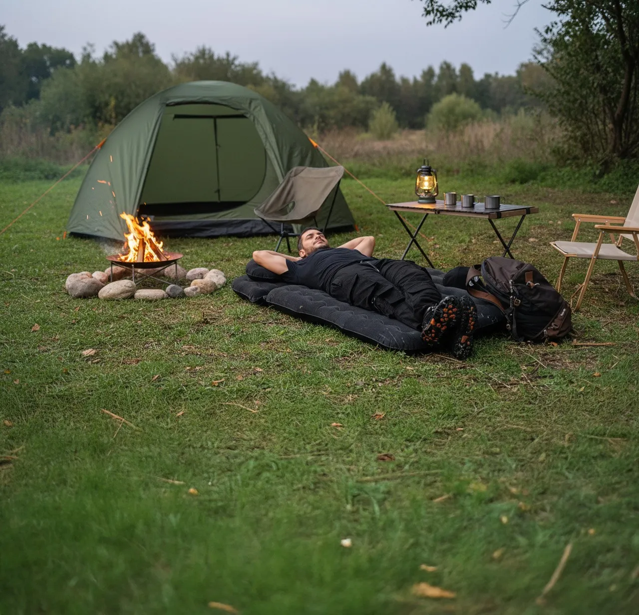Green Lion Inflatable Car Air Mattress - Image 3