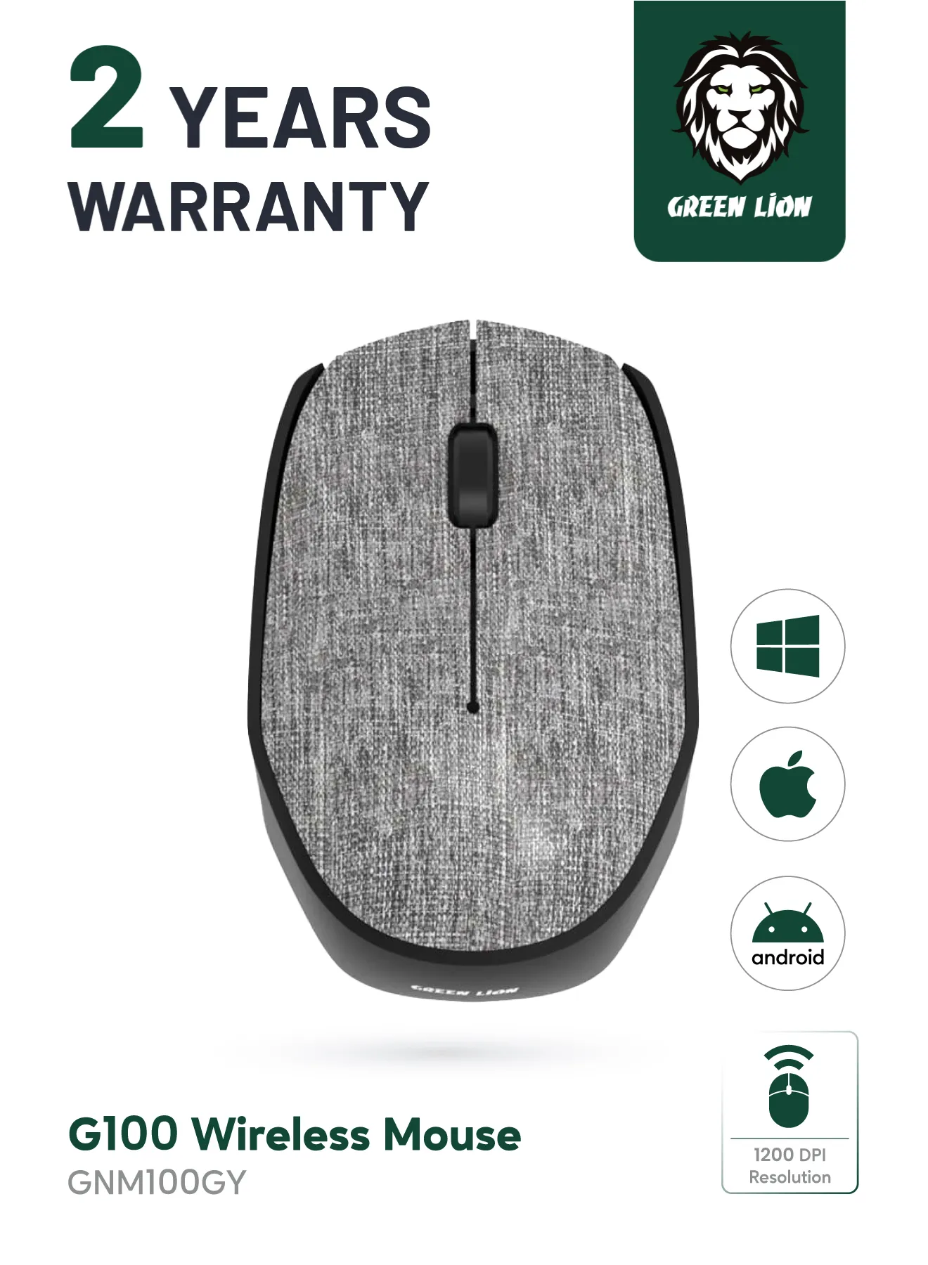 Green Lion G100 Wireless Mouse - Image 4