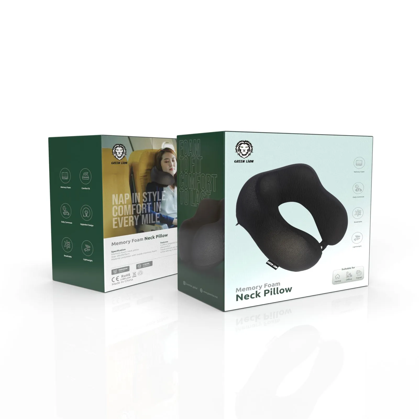 Memory Foam Neck Pillow - Image 4