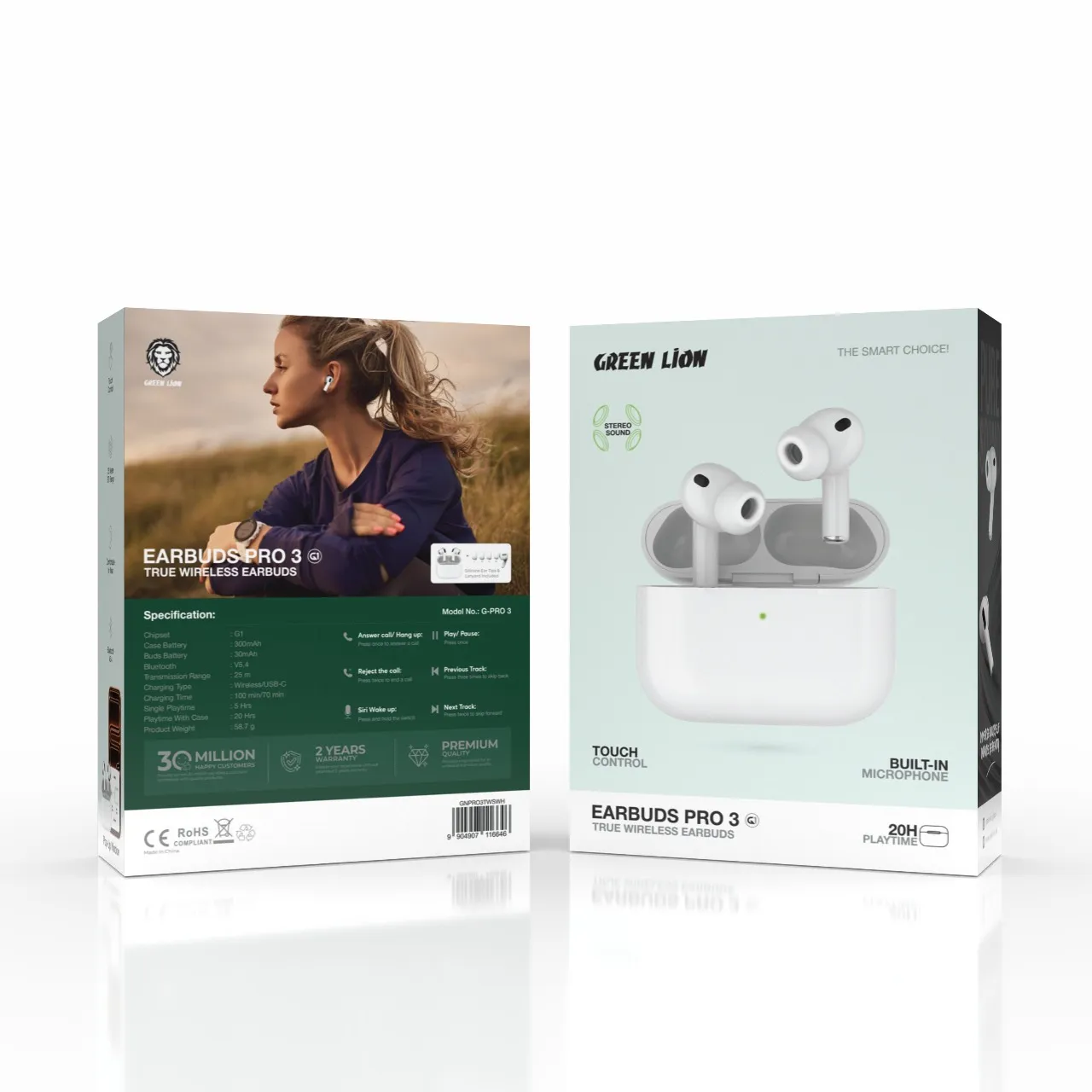 Green Lion Earbuds Pro 3 True Wireless Earbuds - Image 3