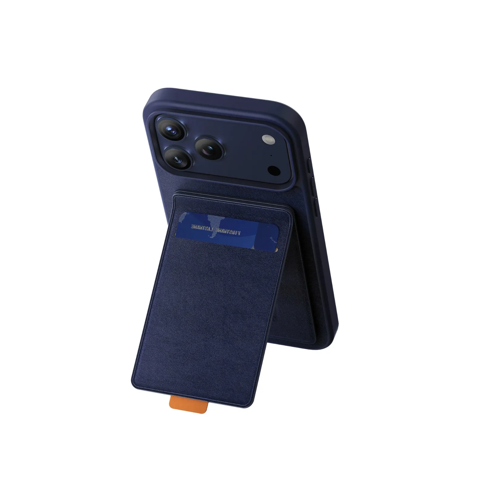 Green Lion Regal Magsafe Leather Case With Card Holder — Color: Blue