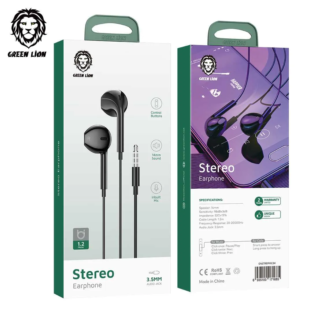 Green Lion Metal Earphone