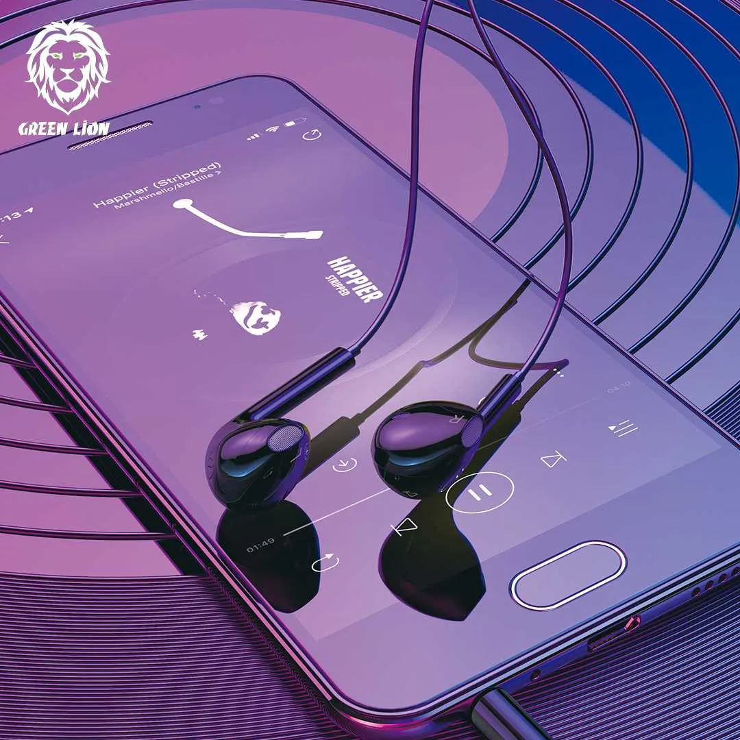 Green Lion Metal Earphone
