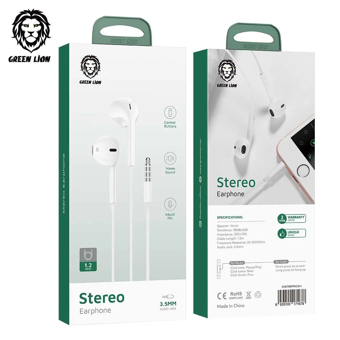 Green Lion Metal Earphone