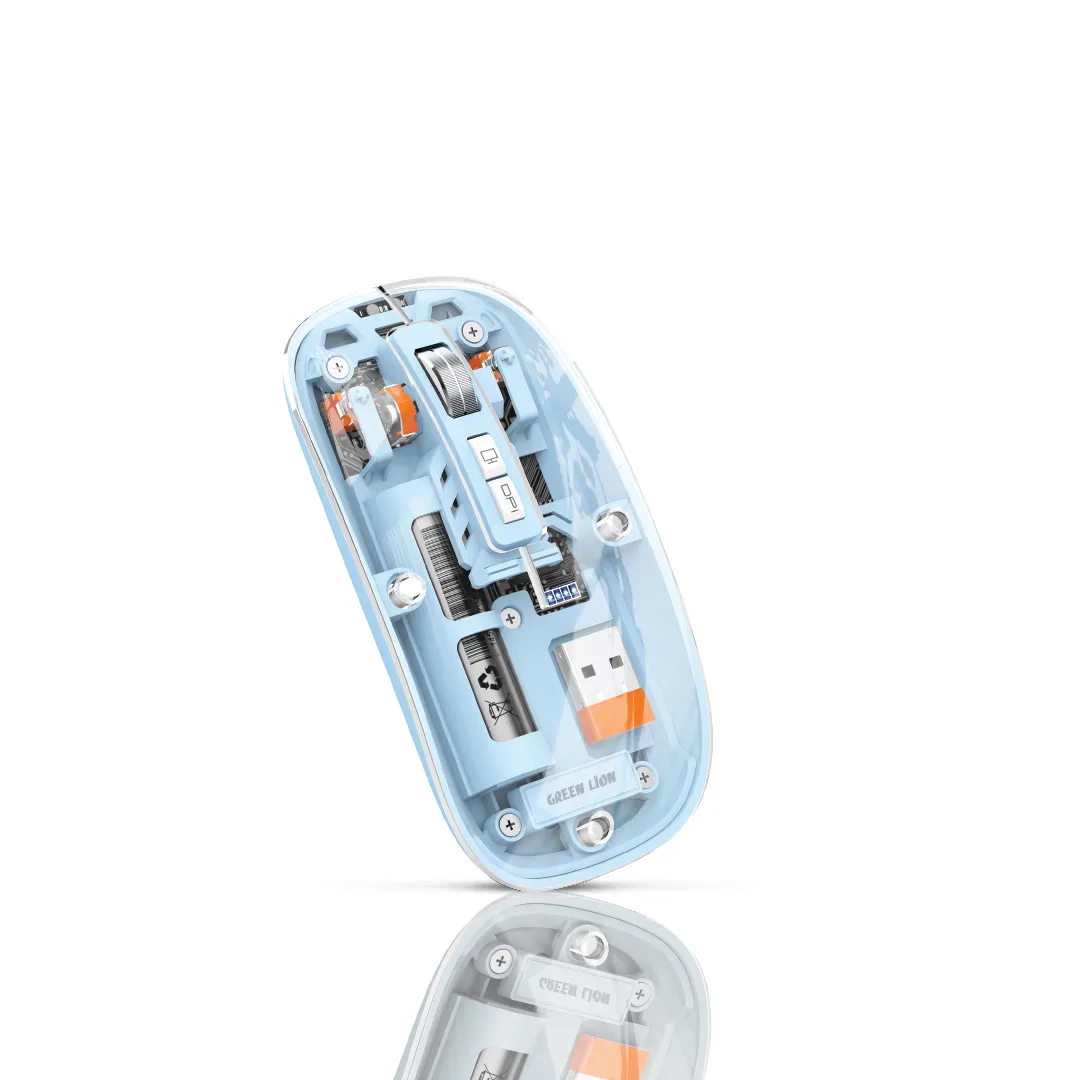 Green Lion Transparent Mouse 2 Modern, Slim & Beautiful