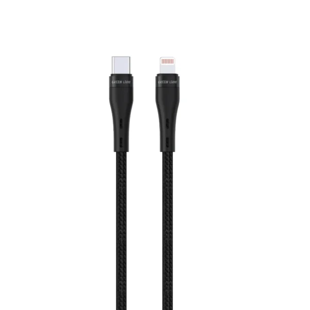 Green Lion USB-C to Lightning Braided Cable 5mtr 20W