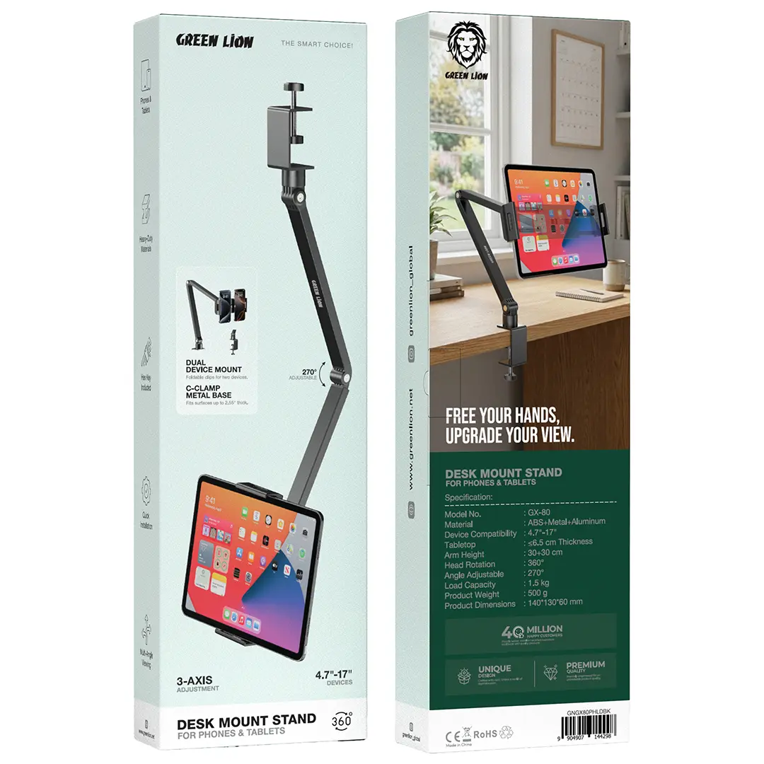 Green Lion Desk Mount Stand for Phones and Tablets - Image 2
