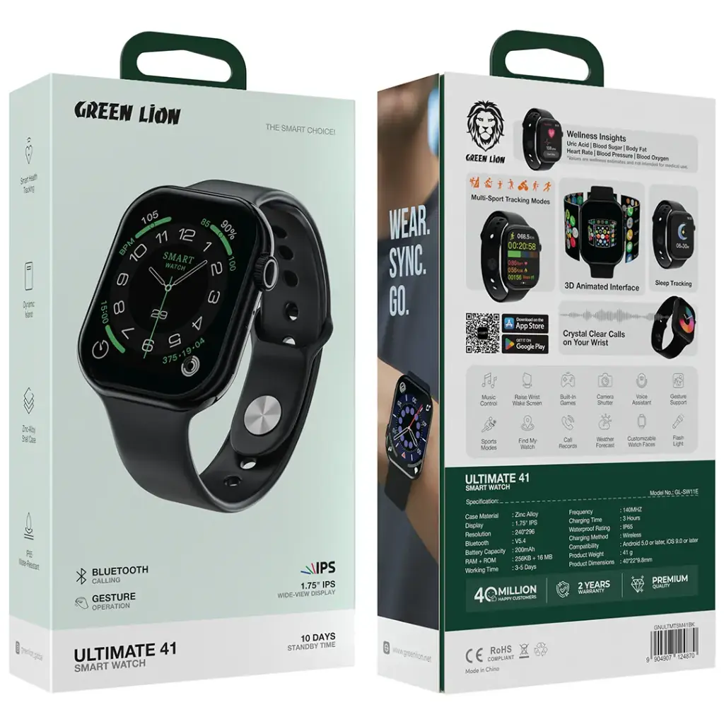 Green Lion Ultimate 41 Smart Watch - Image 6