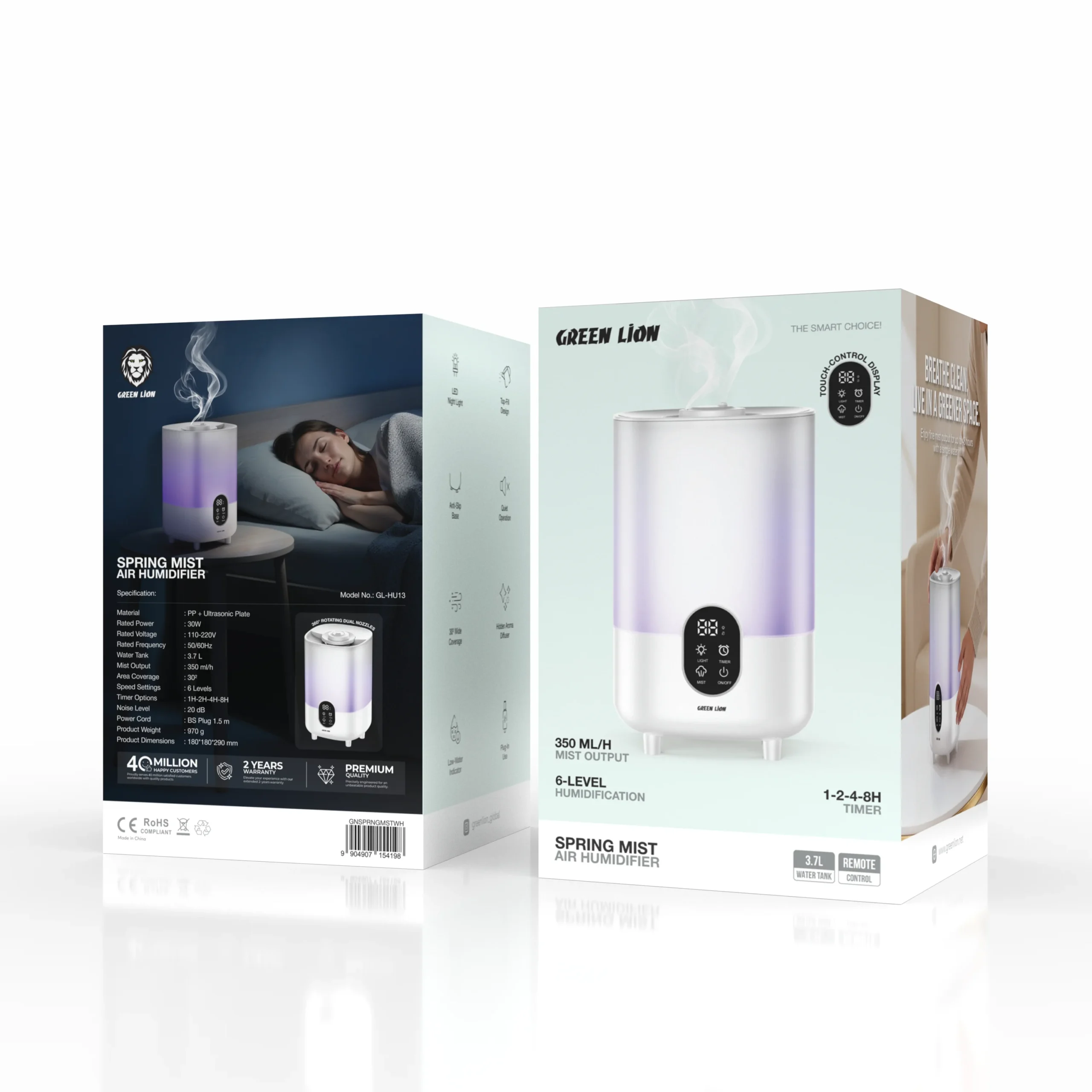 Green Lion Spring Mist Air Humidifier 3.7L - Image 2