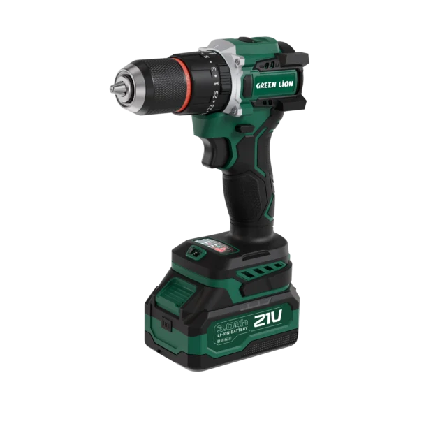 Green Lion GD-16 Pro Drive Cordless Hammer Drill 2*21V 3.0Ah Battery