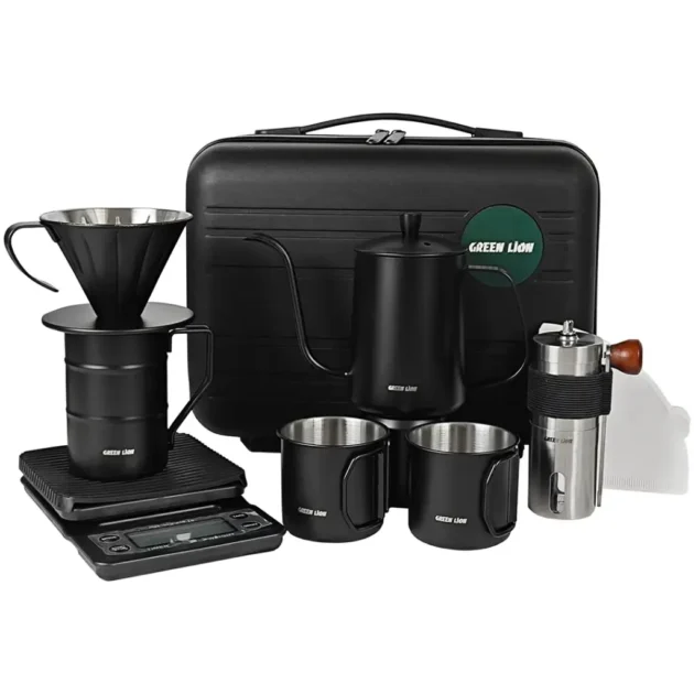 Green Lion V-60 PRO 7 in 1 Coffee Maker Set