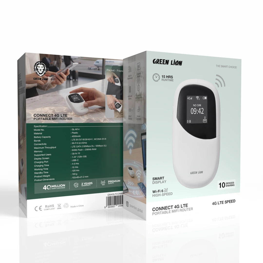 Green Lion CONNECT 4G LTE Portable MiFi Router - Image 2