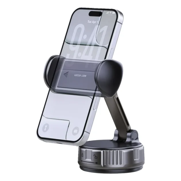 Green Lion GX-11 Holder Suction Phone Mount Black