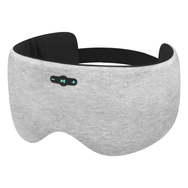 Green Lion Wireless Audio Sleep Mask Ultra-Comfort Meditation Grey